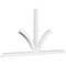 Ekena Millwork Richland Architectural Grade PVC Gable Bracket, 108"W x 54"H x 4"D x 4"F, 12/12 Pitch GBP108X54X0404RIC00 - alternate 1